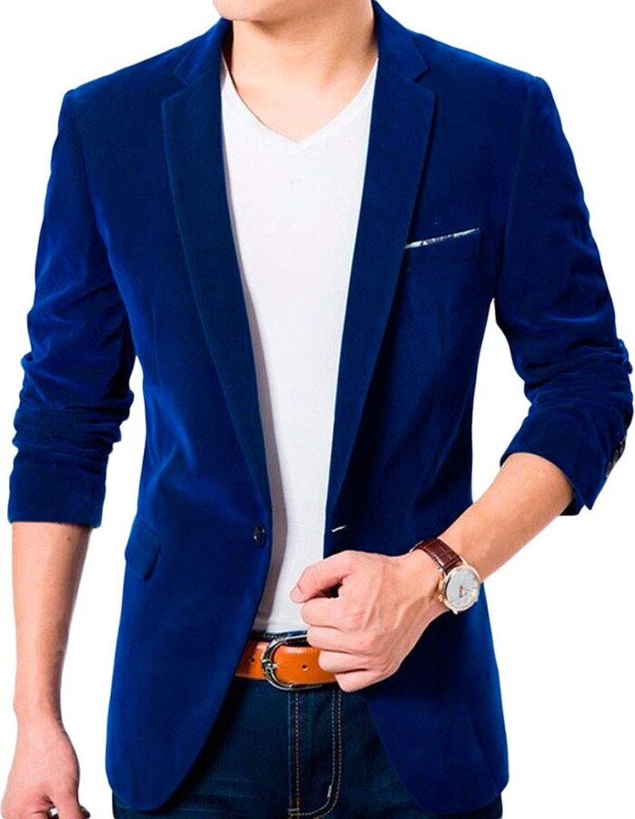 casual blue coat