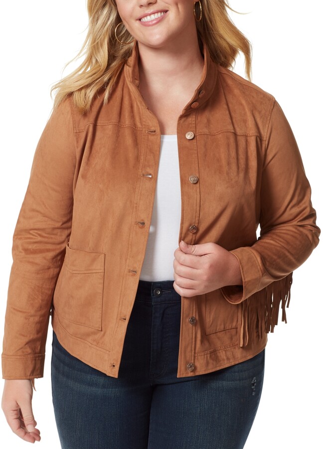 plus size suede coats