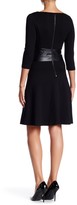 Thumbnail for your product : NUE by Shani Faux Leather Trim Dress