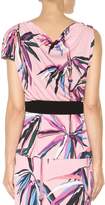 Thumbnail for your product : Emilio Pucci Printed silk-blend jersey top