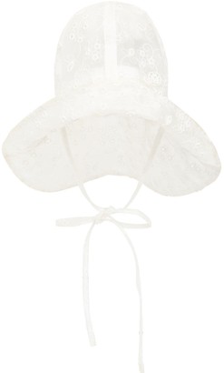 Maison Michel Julienne Embroidered Waterproof Pvc Hat