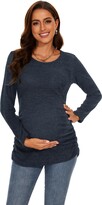 Thumbnail for your product : Smallshow Women's Maternity Sweater Shirt Long Sleeve Pregannacy Top Clothes