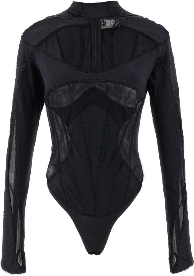 Thierry Mugler 'Multi-Layer Lingerie' Bodysuit