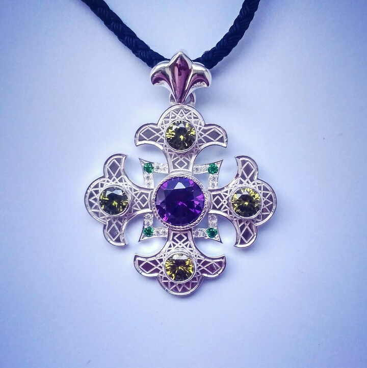 Etsy Cross Pendant Silver. Antique Jewelry .celtic Cross Silver Celtic Design Gift To Her . Vintage Pendant