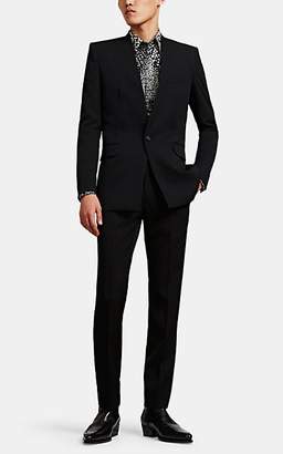 Givenchy Men's Twill Collarless One-Button Sportcoat - Black
