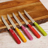 Thumbnail for your product : Dibor Set Of Five Multi Coloured Steak Knives