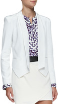 Thumbnail for your product : Rebecca Minkoff Becky Leather-Detail Silk Jacket