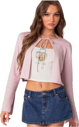 Wild Fable Cardigan Big Sweater Women XL Dusty Rose Knit Open Front Long  Sleeve 