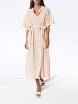 Thumbnail for your product : LVIR Reversible Crepe Midi Dress