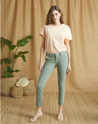 Atterley Women Clothing Pants Chinos Sandy chinos GREEN 