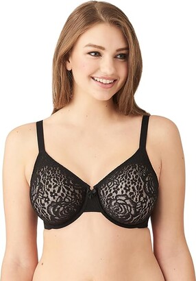 WACOAL HALO LACE MOLDED UNDERWIRE COMFORTABLE SUPPORTIVE BRA 851205 SAND 34B