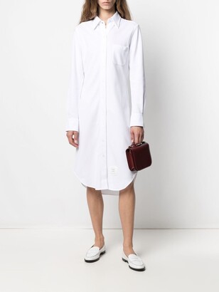 Thom Browne Cotton-Piqué Shirt Dress