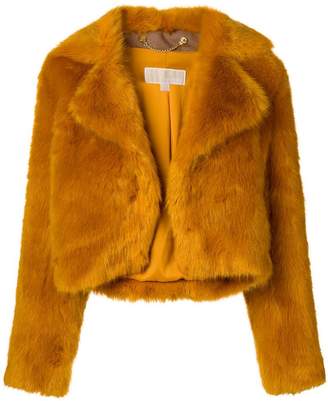 MICHAEL Michael Kors cropped faux-fur jacket