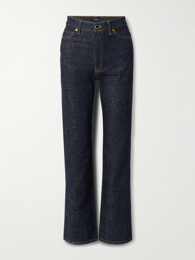 KHAITE Danielle High-rise Straight-leg Jeans - Blue