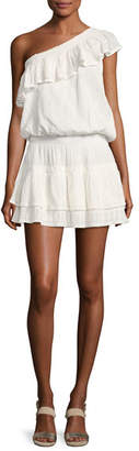 Joie Kolda One-Shoulder Cotton Dress, White