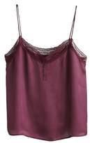 Thumbnail for your product : MANGO Satin lace top