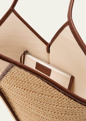 HEREU Calella Canvas/Leather Tote Bag - Bergdorf Goodman