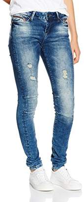 Mod 8 M.O.D Women's Eva Skinny Jeans, (Tint Blue Destroy), 30W x 32L