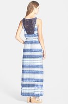 Thumbnail for your product : Ivanka Trump Lace Back Print Maxi Dress