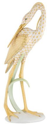 Herend Butterscotch Heron Figurine