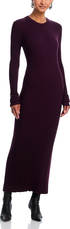 Helmut Lang Open Back Rib Knit Dress