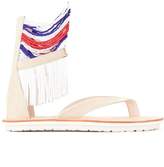 Thumbnail for your product : Sacai beaded fringe sandals