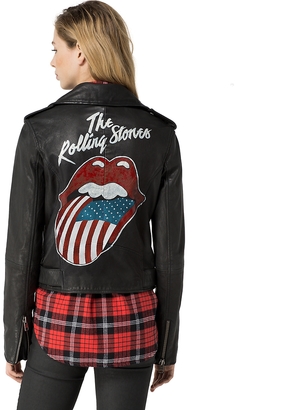 Tommy Hilfiger Rolling Stones Leather Jacket