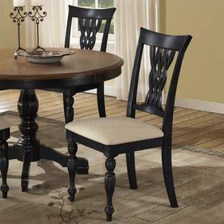 Hillsdale Embassy Dining Chair in Rubbed Black (set of 2)
