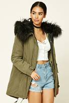 Thumbnail for your product : Forever 21 FOREVER 21+ Faux Fur Hooded Parka