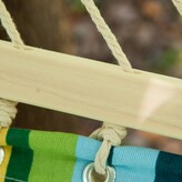 Thumbnail for your product : Outsunny 83" Double Wide Hammock Swing Bed Camp Sunbed W/ Pillow White Stripe
