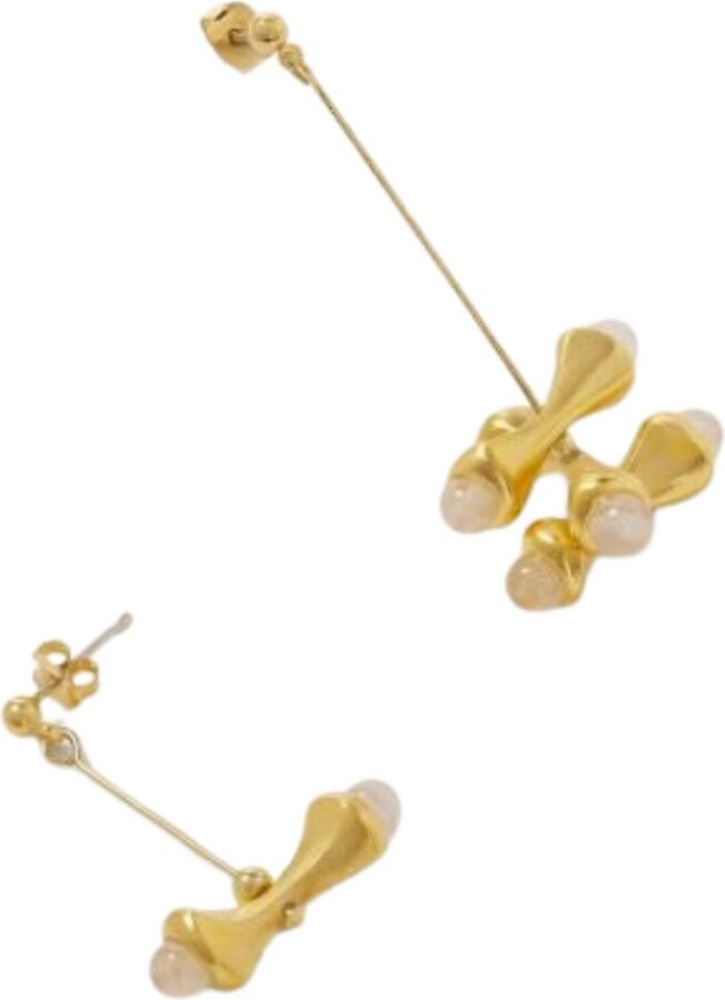 Tami&Tami Ten Sixty Four Studio Body Ten Drop Gold Earrings