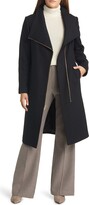 Thumbnail for your product : Cole Haan Women's Asymmetric Zip Fine Twill Wool Blend Coat