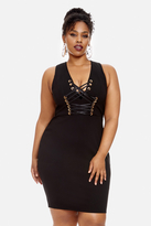 Thumbnail for your product : Fashion to Figure Aubree Ribbon Lace Up Dress