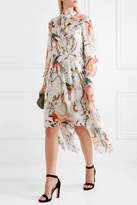 Thumbnail for your product : Erdem Kaylah Asymmetric Printed Silk-voile Dress