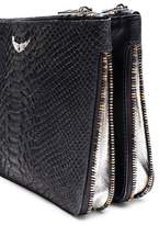 Thumbnail for your product : Zadig & Voltaire Clyde Embossed Leather Crossbody