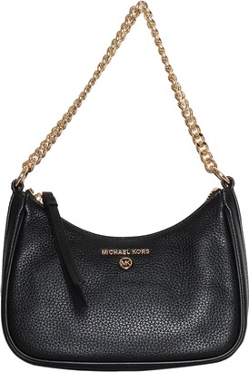 Michael Michael Kors - Black Patent Leather Gold Chain Shoulder Bag –  Current Boutique