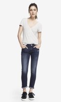 Thumbnail for your product : Express Mid Rise Cropped Cuffed Jean Legging