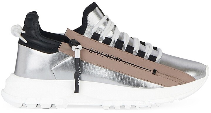 Givenchy Spectre Metallic Side-Zip Sneakers - ShopStyle