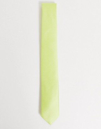 Twisted Tailor tie in neon yellow