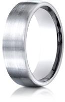 Thumbnail for your product : Benchmark Platinum 7.5mm Comfort-Fit Satin-Finished Design Wedding Band