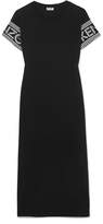 Thumbnail for your product : Kenzo Printed Cotton-jersey Midi Dress - Black