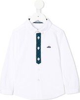 Thumbnail for your product : Familiar Car-Embroidered Long-Sleeve Shirt