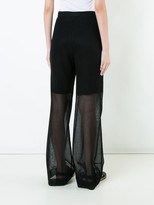Thumbnail for your product : Yang Li Sheer Wide-Leg Trousers