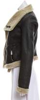 Thumbnail for your product : Rick Owens Reversible Dustulator Shearling Jacket