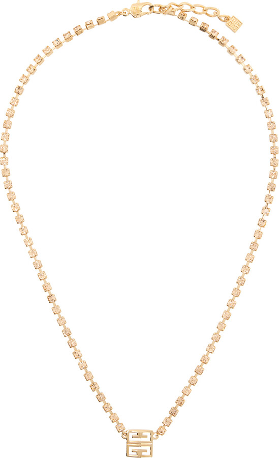 givenchy rose gold 4g crystal necklace