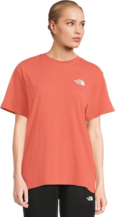 The North Face Evolution Box NSE Short Sleeve T-Shirts Women's Short Sleeve Pullover Mars Dust : LG, Cotton