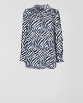 Thumbnail for your product : Jaeger Zebra Print Linen Tunic