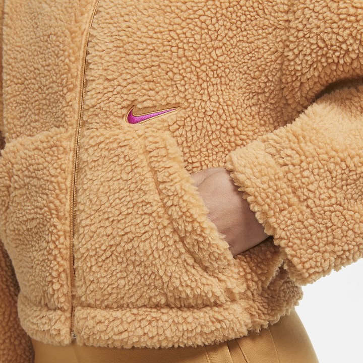 Nike Women's Sherpa Jacket (Plus Size Sportswear Swoosh - ShopStyle