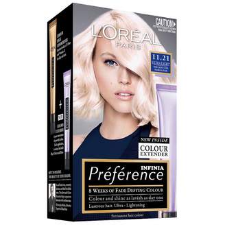 L'Oreal Preference Infinia 11. 21 Ultra Light Very Very Cool Pearl B 1 pack