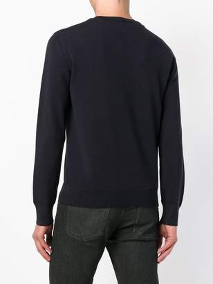 Versace Jeans logo printed crew neck sweater